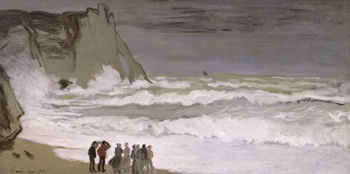 Mer agitée à Étretat, 1868-69